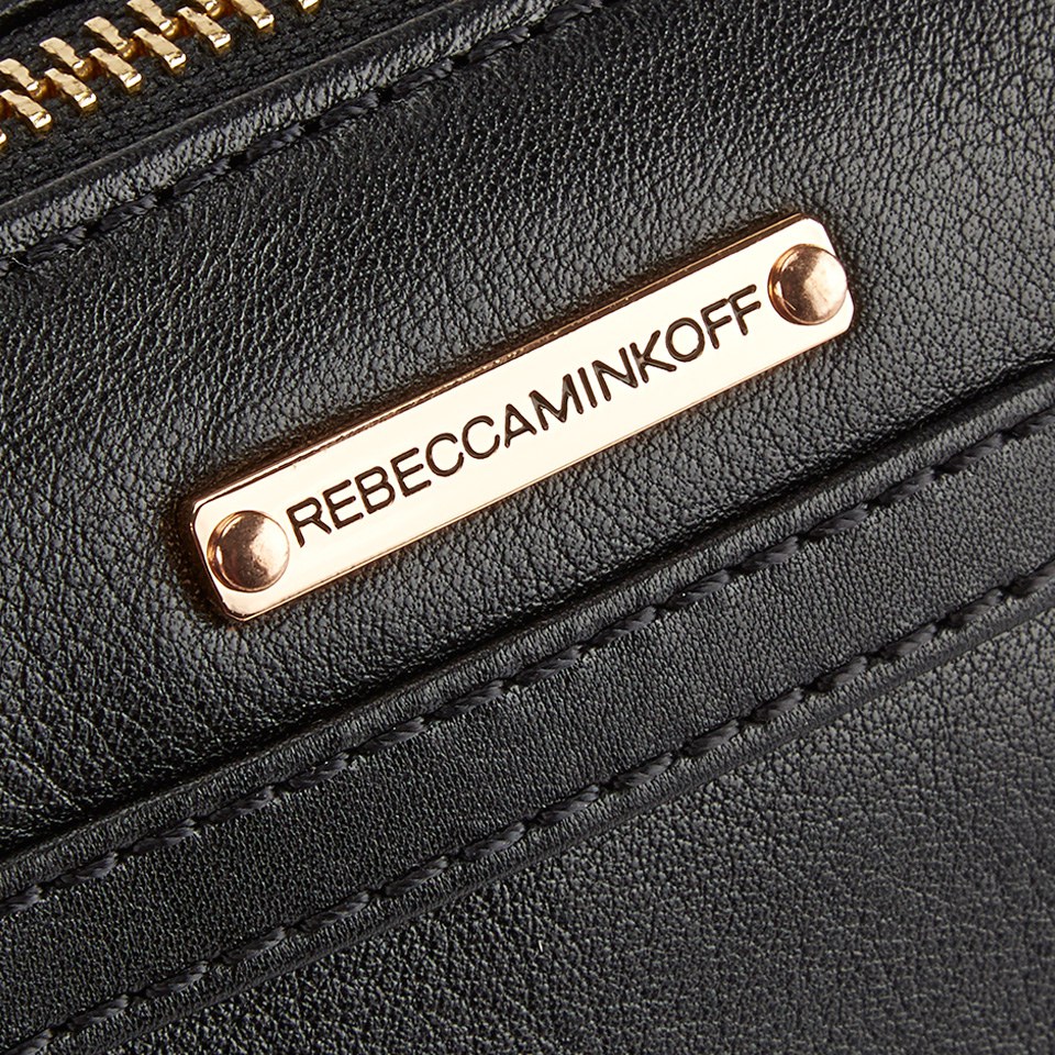 Rebecca Minkoff Women s Mini Mac Cross Body Bag Black Rose Gold Coggles