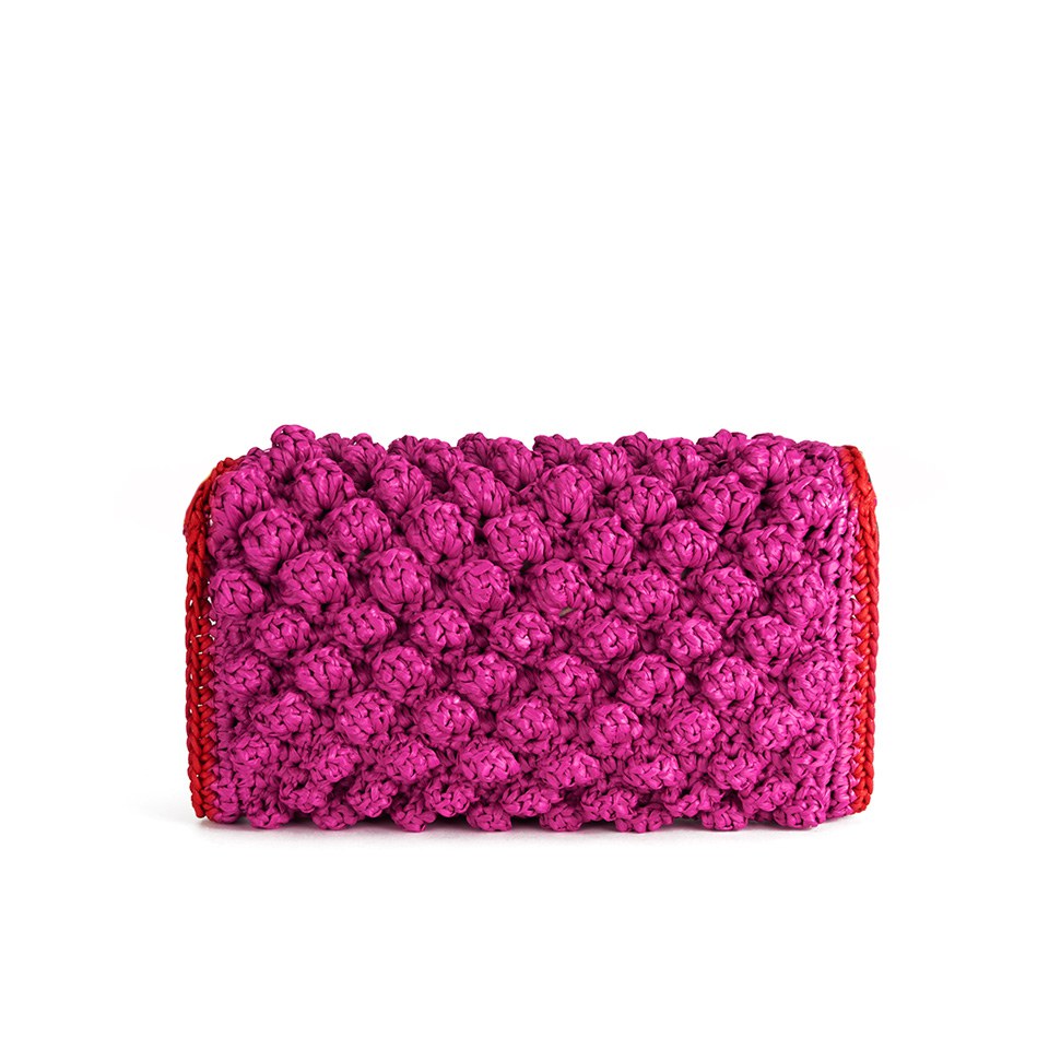 M Missoni Women's Raffia Shoulder Bag - Pink