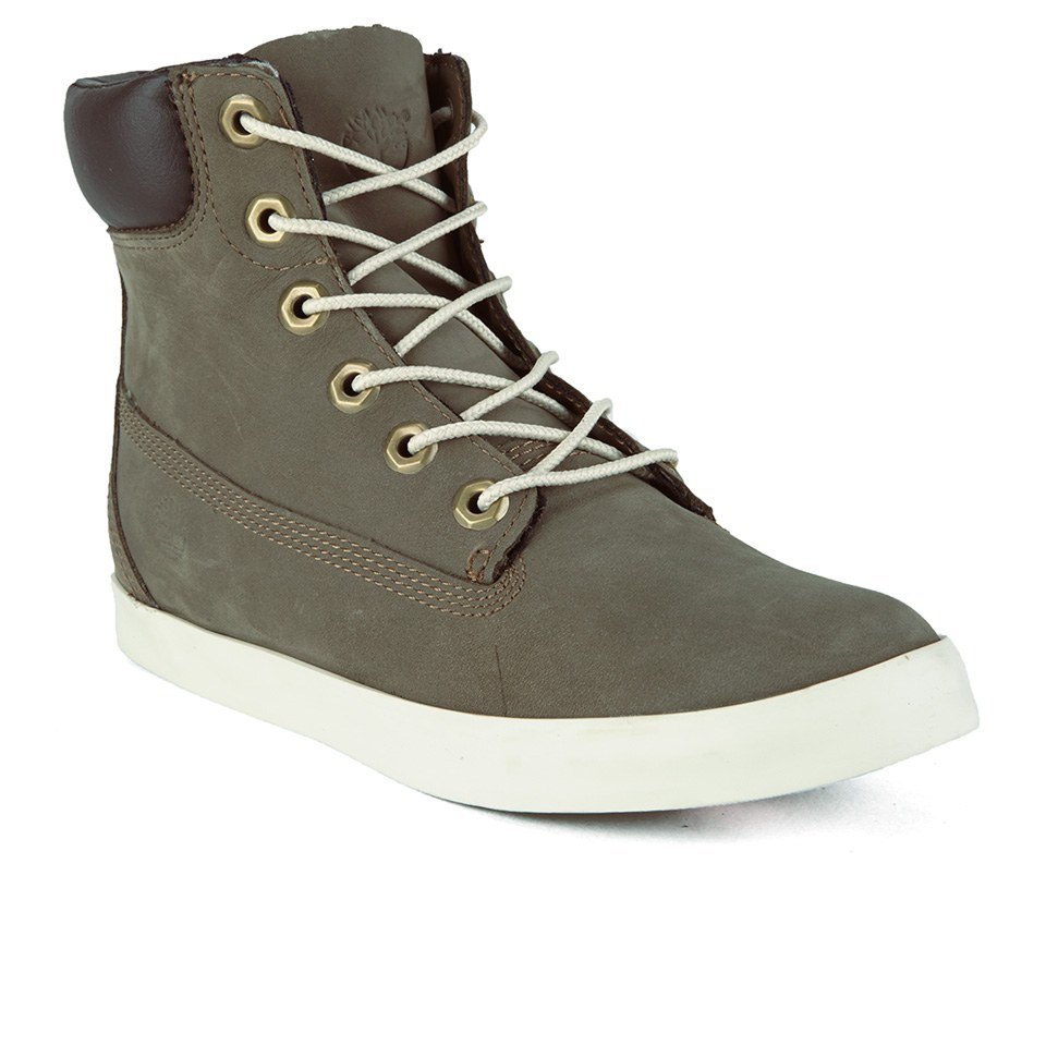 Timberland Women s Earthkeepers Glastenbury 6 Inch Boots Slush Grey Nubuck Allsole