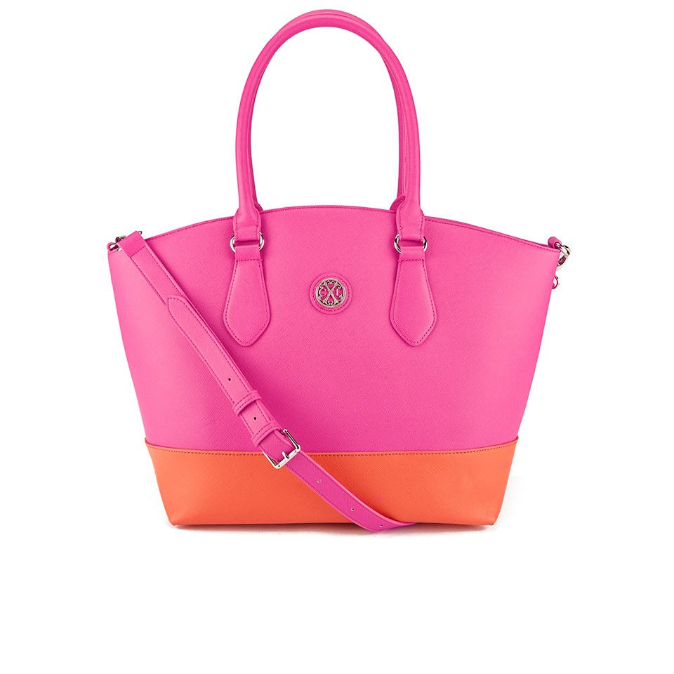 Christian Lacroix Women's Eternity Colour Block Tote - Fuschia Orange