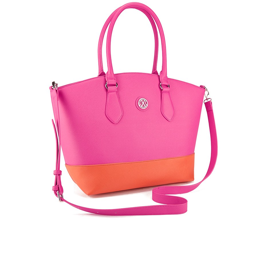 Christian Lacroix Women's Eternity Colour Block Tote - Fuschia Orange