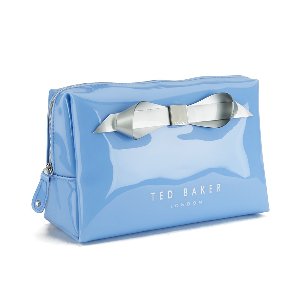 Ted Baker Women's Ameliia Slim Bow Large Cosmetic Bag - Powder Blue