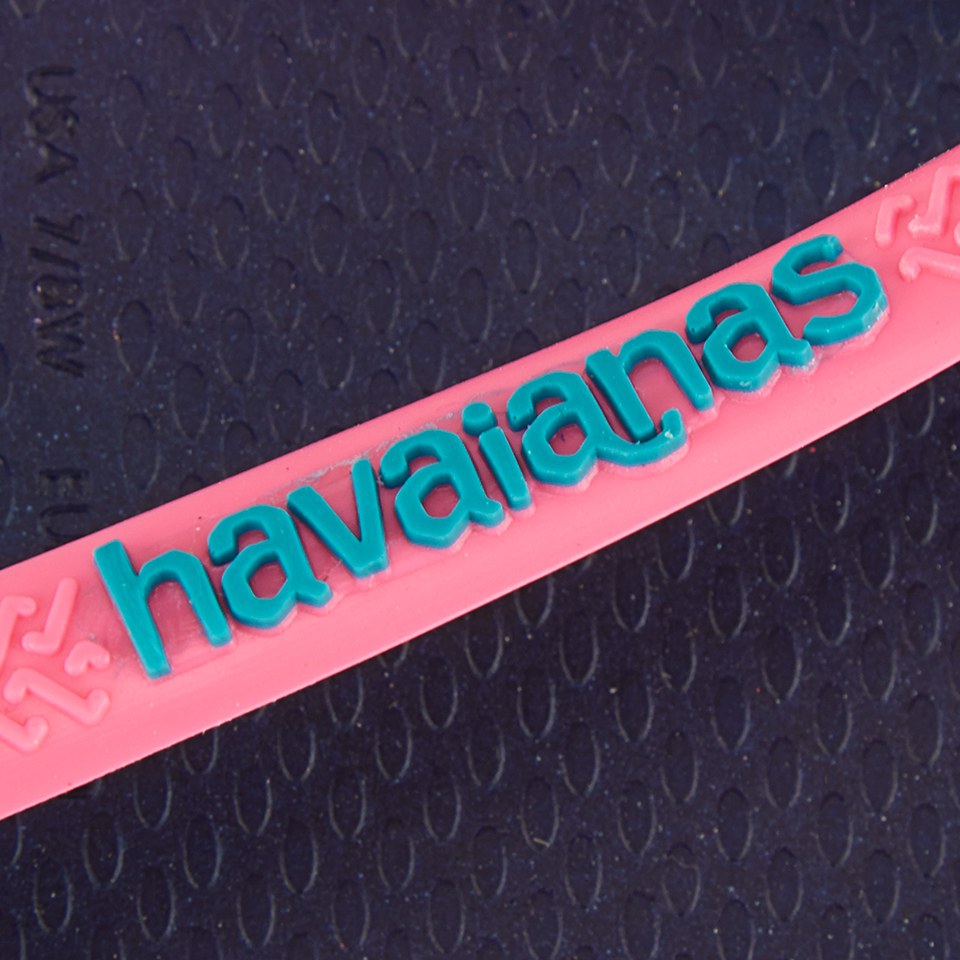 Navy and pink 2025 havaianas
