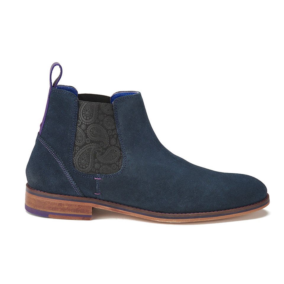 Ted Baker Men s Camroon 2 Suede Chelsea Boots Dark Blue Allsole