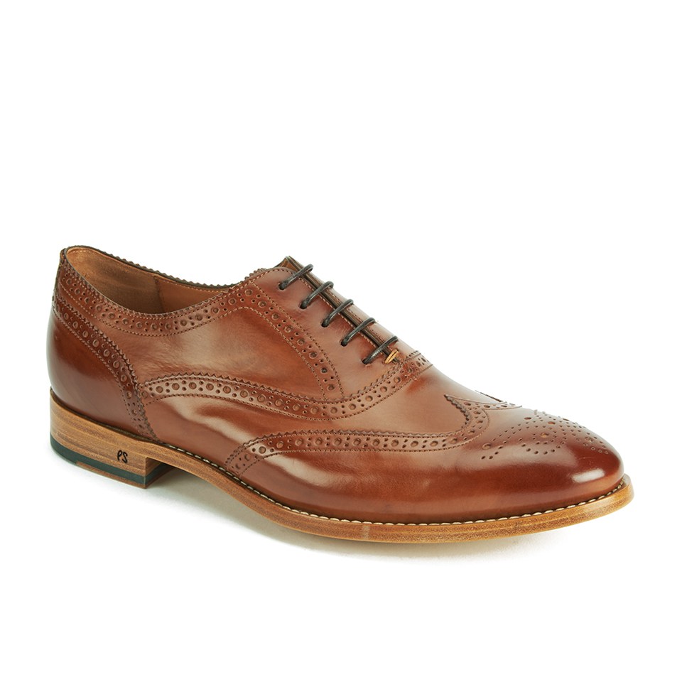 Paul Smith Shoes Men s Christo Leather Brogues Tan Allsole