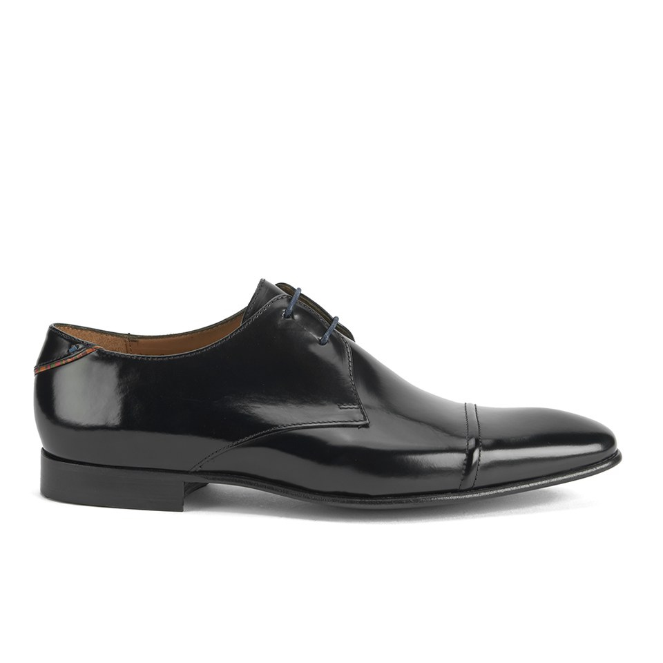 Paul Smith Shoes Men s Robin High Shine Derby Shoes Black Allsole