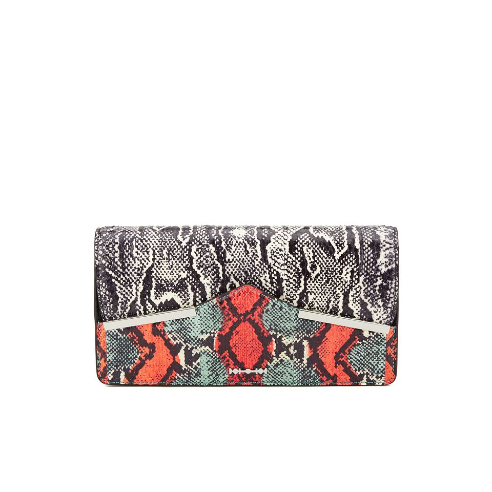 McQ Alexander McQueen Poppy Clutch Bag - Elaphe Mix