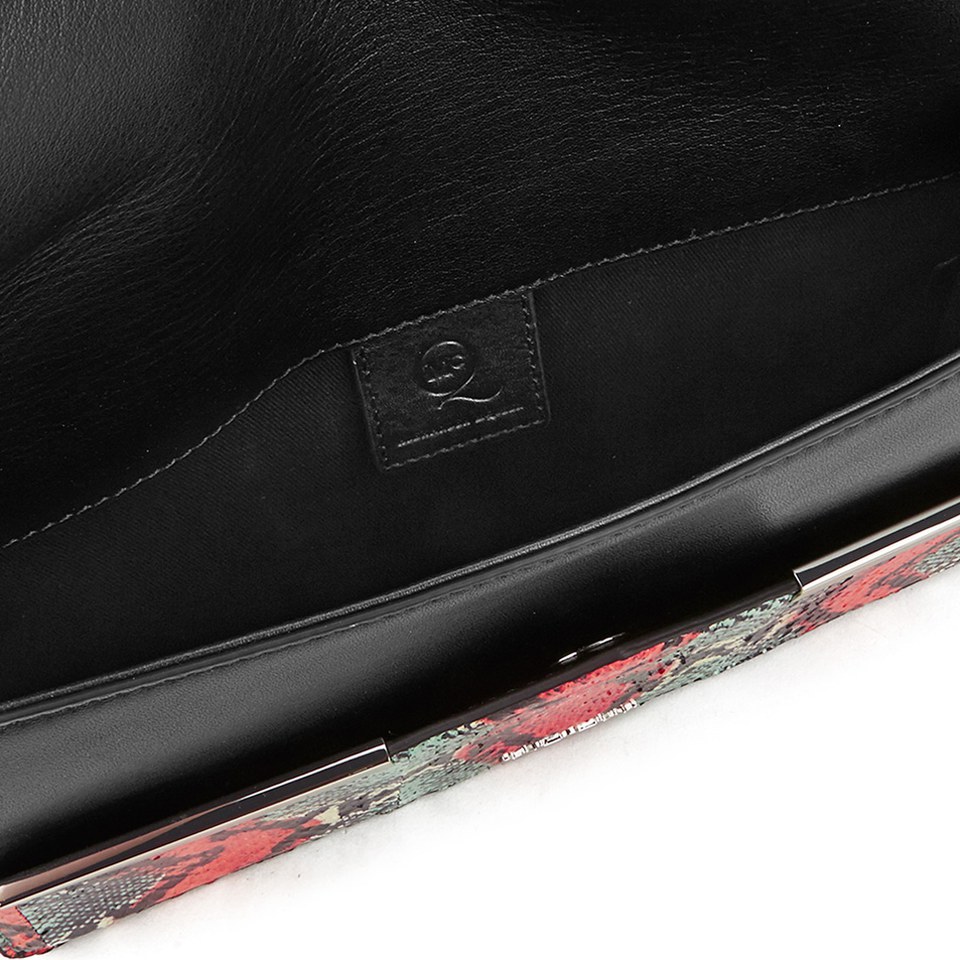 McQ Alexander McQueen Poppy Clutch Bag - Elaphe Mix