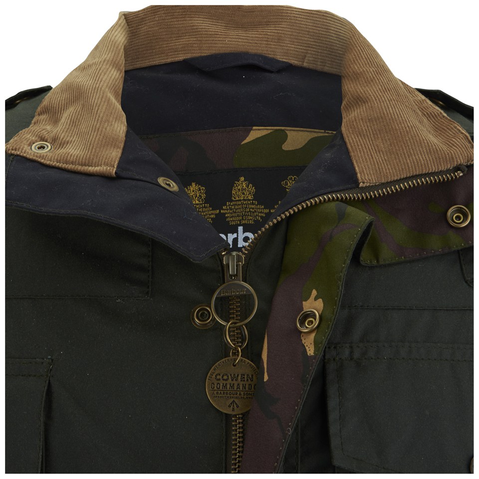 Barbour cowen commando wax hot sale jacket