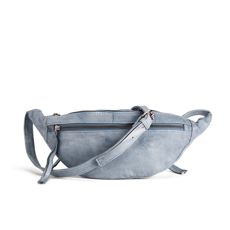 BeckSöndergaard Women's Belly Edge Leather Bum Bag - Washed Denim