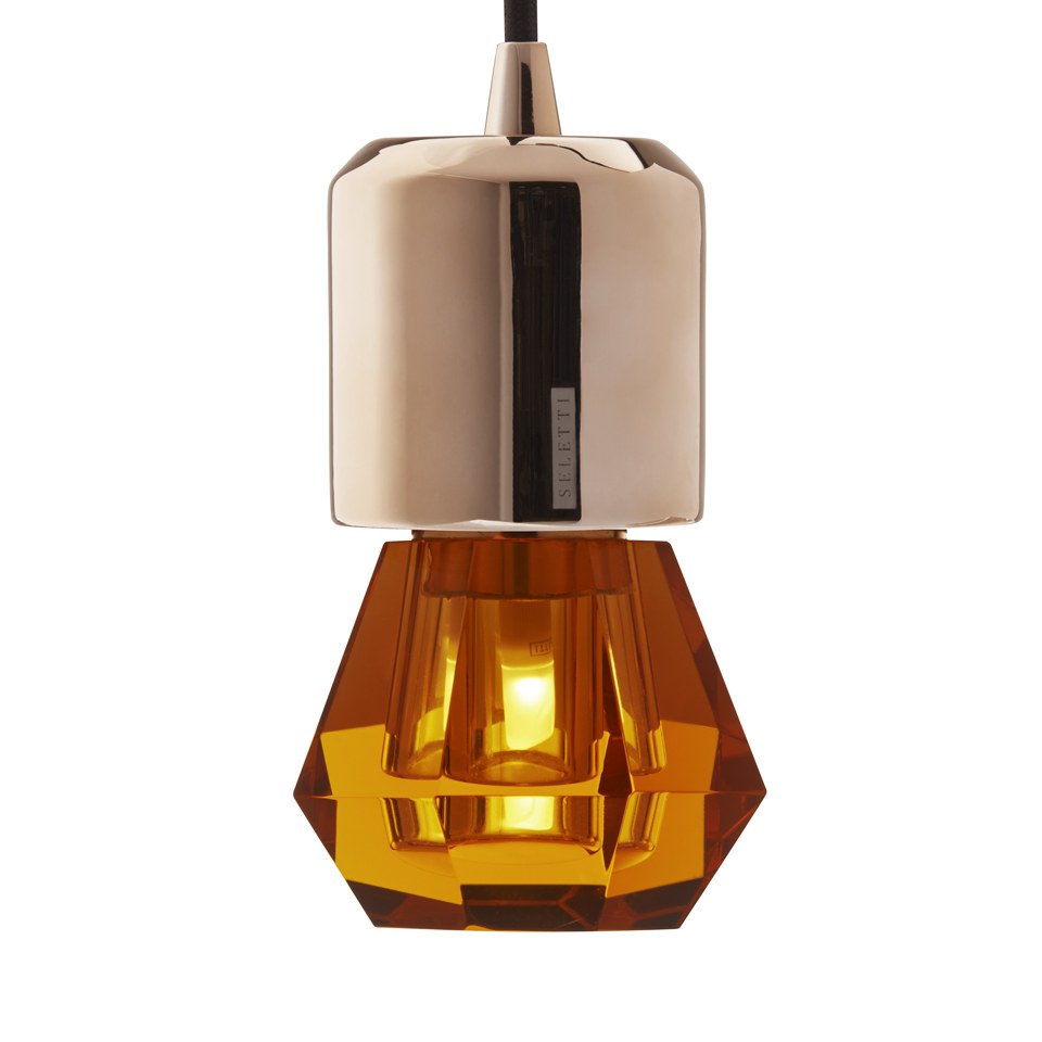 Seletti Crystaled Spot LED Lamp Bulb E27 - Amber