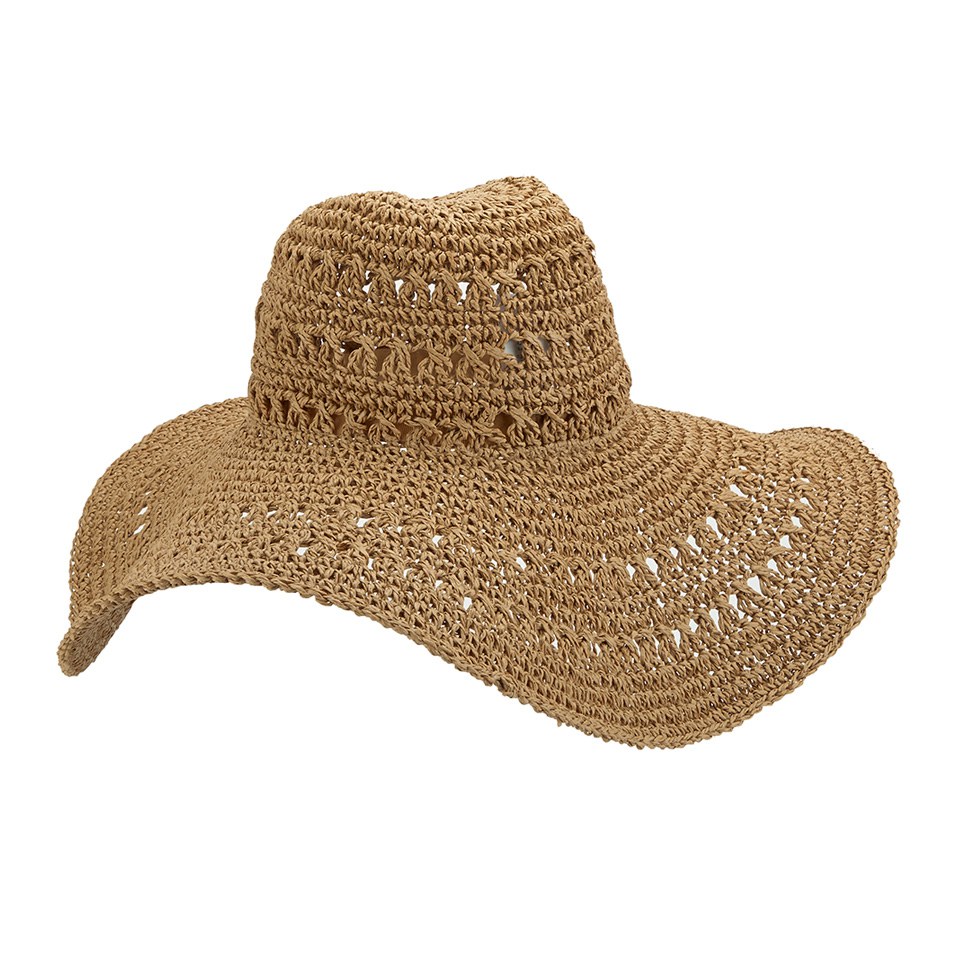 French Connection Women's Signa Floppy Hat - Natural