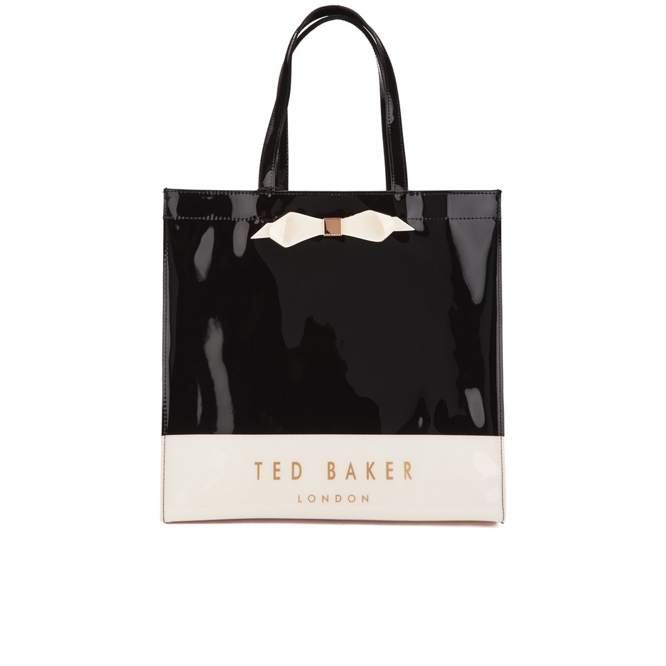 Ted Baker Blockon Colour Block Large Bow Icon Bag - Black