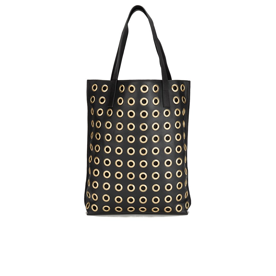 By Malene Birger Women's Irinki Eylet Leather Tote Bag - Black