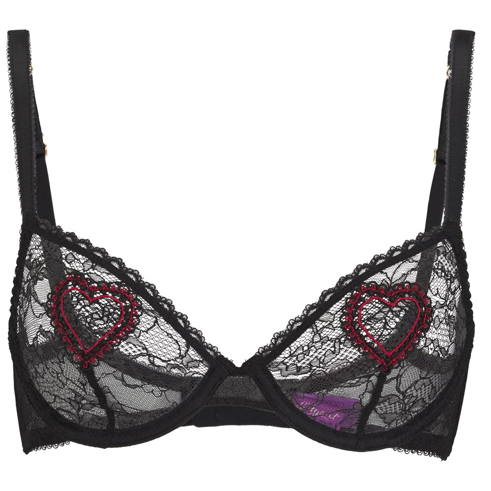 L'Agent by Agent Provocateur Women's Esthar Non Padded Balcony Bra - Black