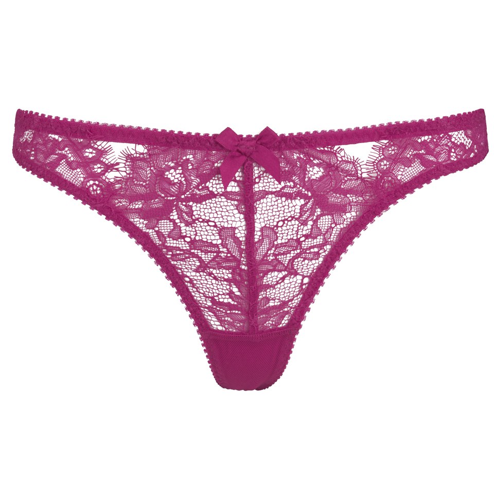 L'Agent by Agent Provocateur Women's Idalia Thong - Dark Pink
