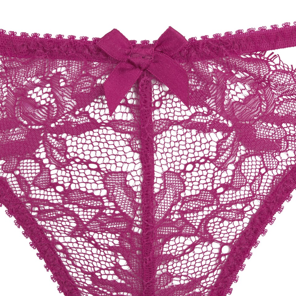 L'Agent by Agent Provocateur Women's Idalia Thong - Dark Pink