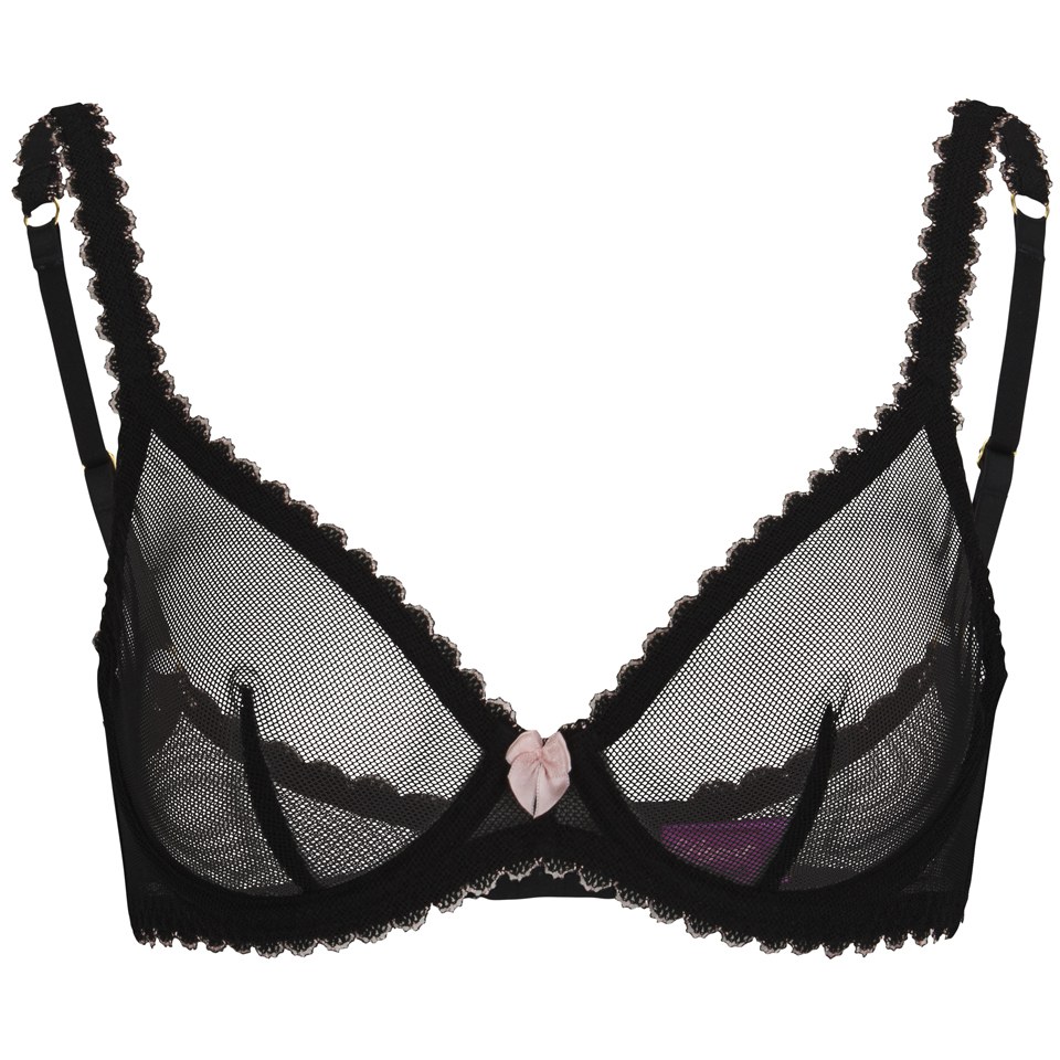 L'Agent by Agent Provocateur Women's Bela Non Pad Plunge Bra - Black