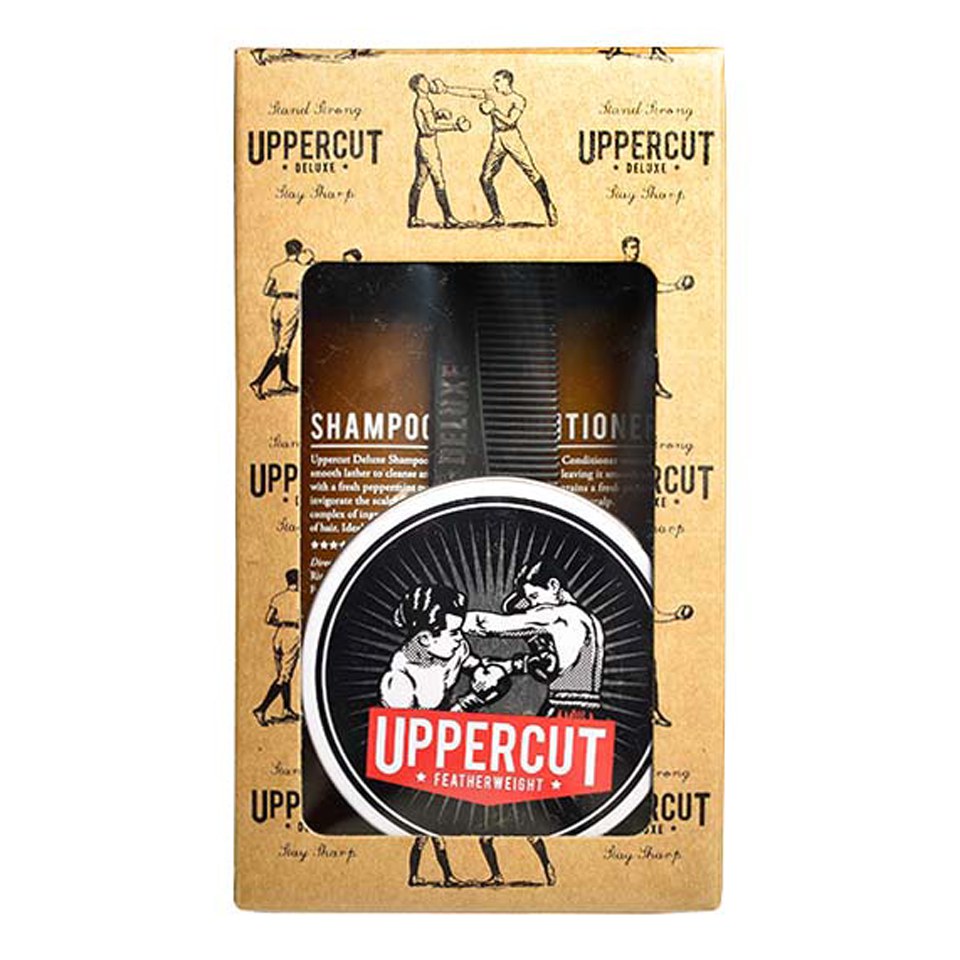Kit para hombre Uppercut Deluxe  - Featherweight Pomade Combo