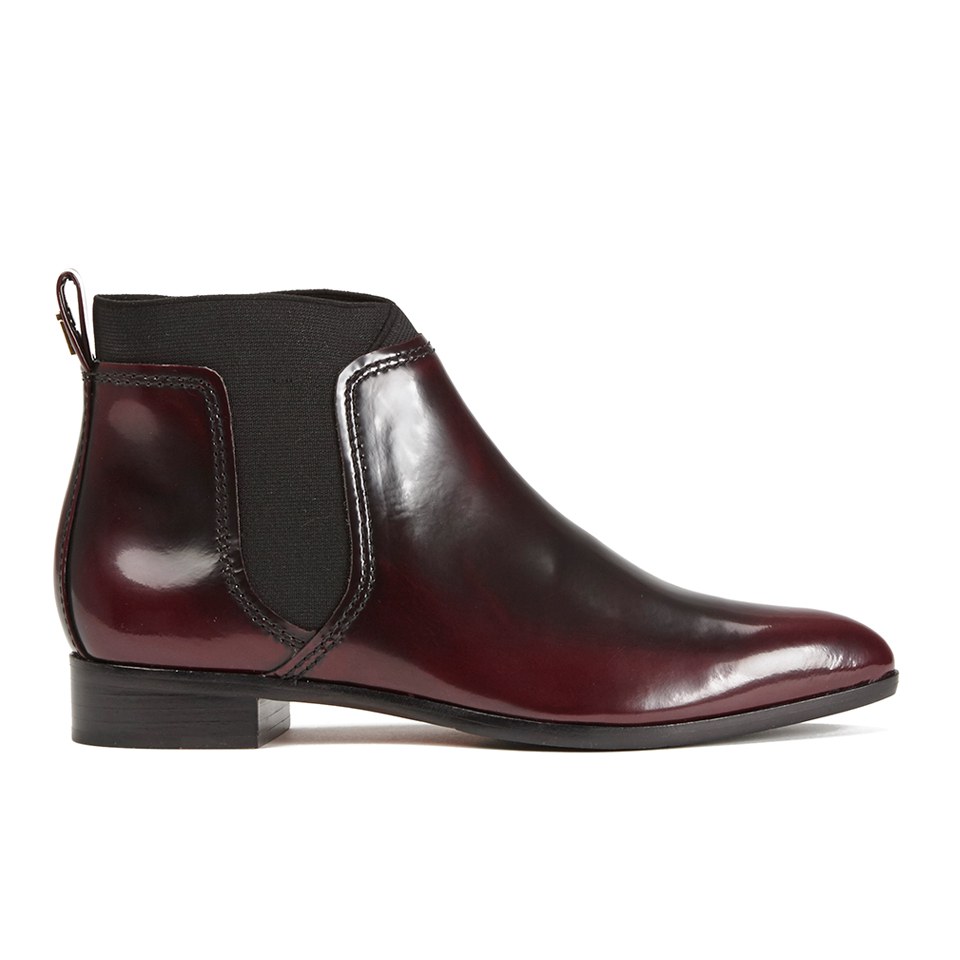 Ted Baker Women s Maki Leather Chelsea Boots Dark Red Allsole