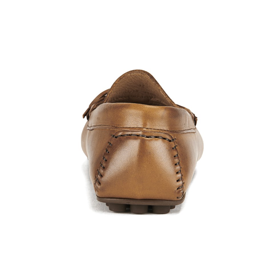 Hudson London Men's Felipe Leather Slip On Loafers - Tan