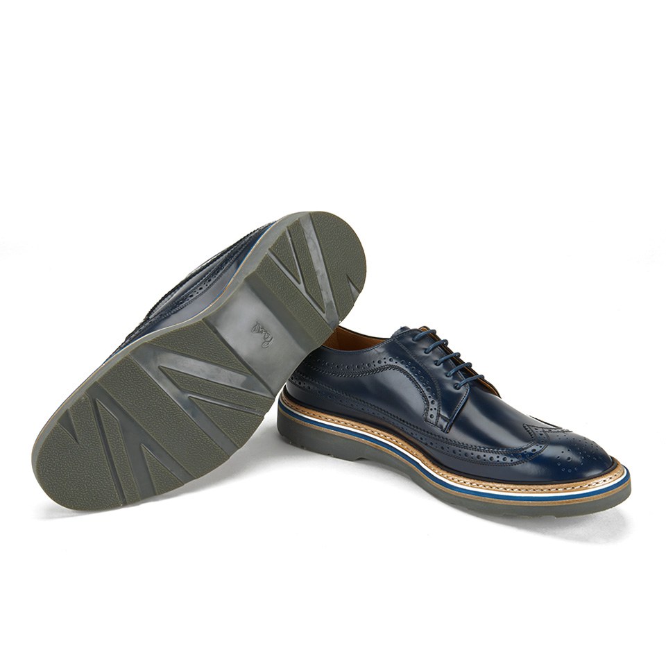 Paul Smith Shoes Men's Grand Leather Brogues - Navy City Soft ...
