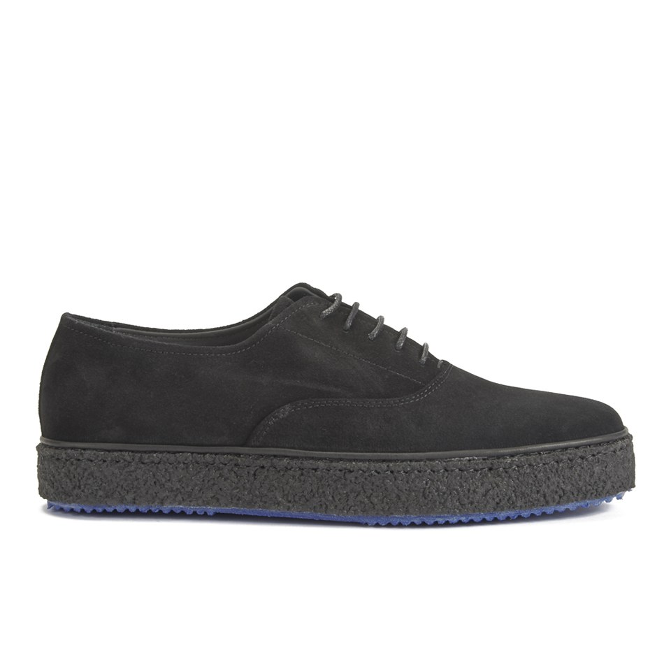 Paul Smith Shoes Men s Malcolm Suede Lace up Shoes Black Allsole