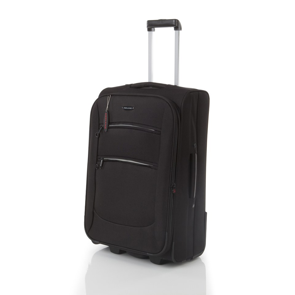 Redland '50FIVE Collection' 2 Wheel Trolley Suitcase Set - Black - 75/65/55cm (3 Piece)