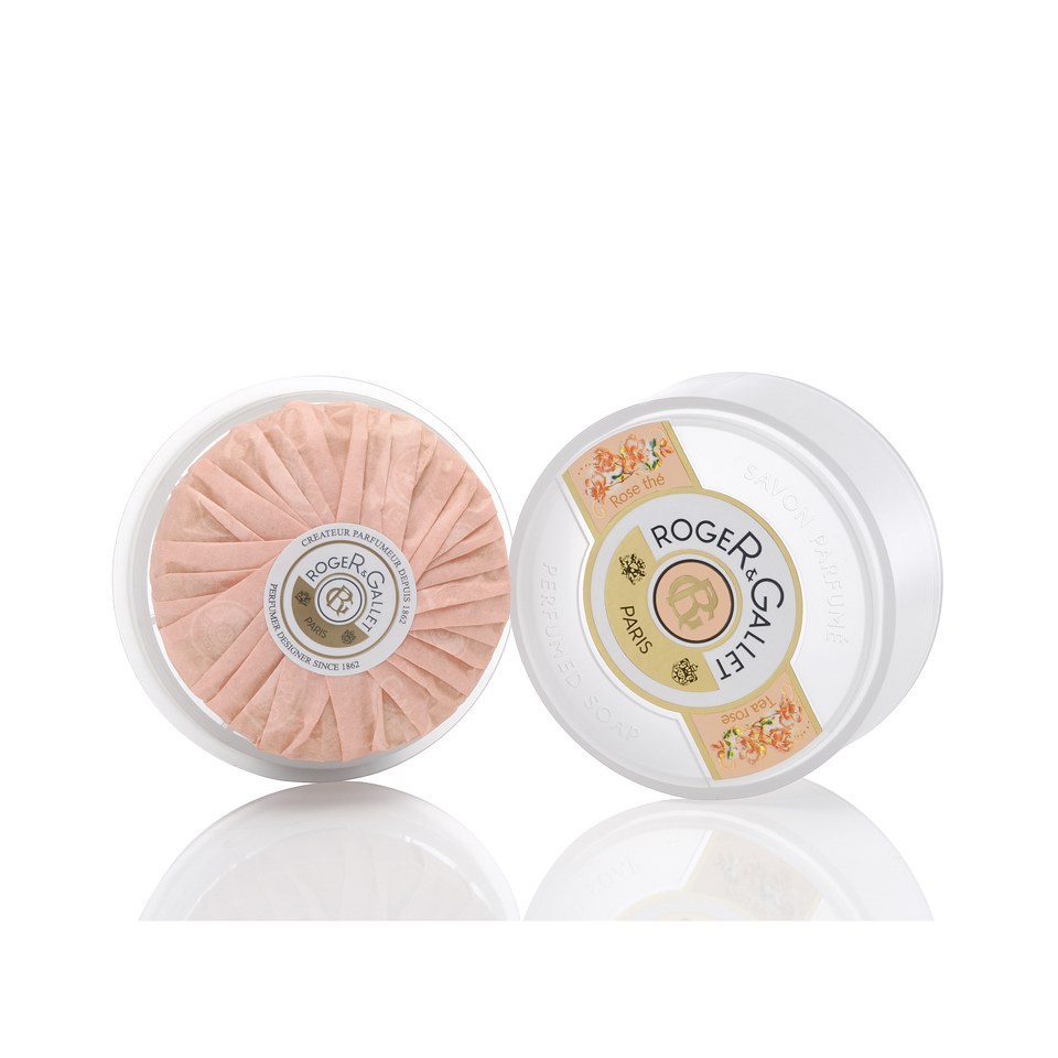 Roger&Gallet Tea Rose Round Soap in Travel Box 100g