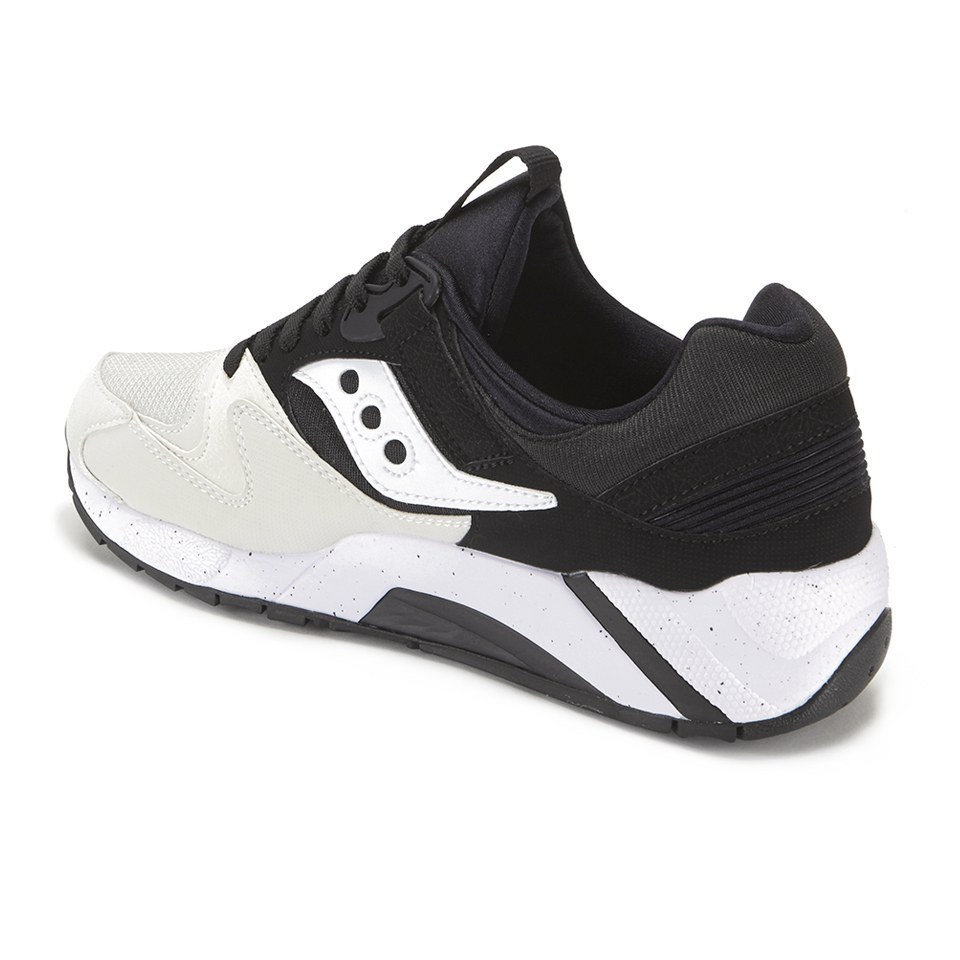 Saucony Men s Grid 9000 Trainers White Black
