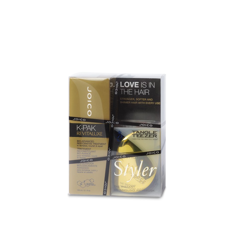 Joico Love is in the Hair Pack (Revitaluxe 150ml, Tangle Teezer Compact Gold Rush)