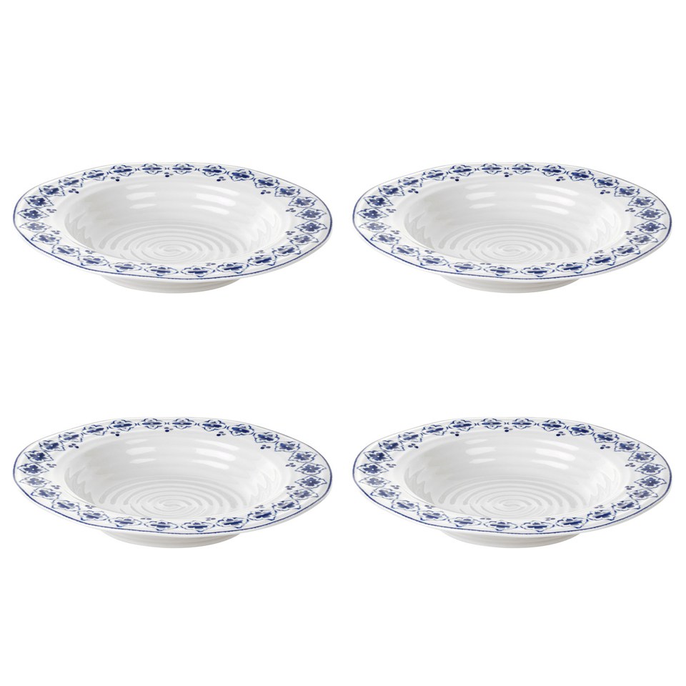 Sophie Conran for Portmeirion Rimmed Soup Plate - Eliza - White (Set of 4)