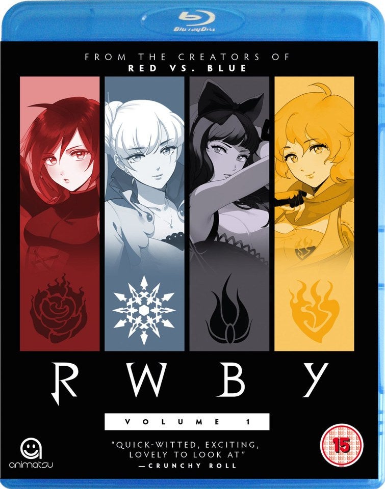 RWBY 初回生産限定版 Blu-ray Vol.1~8 セット 特典付き RWBY: Volume 1 Blu-ray | Zavvi UK
