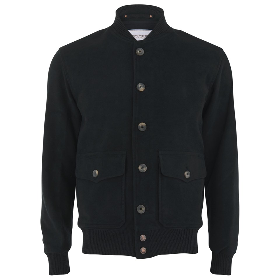 Private white moleskin bomber store
