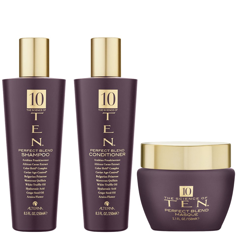 Alterna Ten Perfect Blend Shampoo (250ml), Conditioner (250ml) and Masque (150ml)