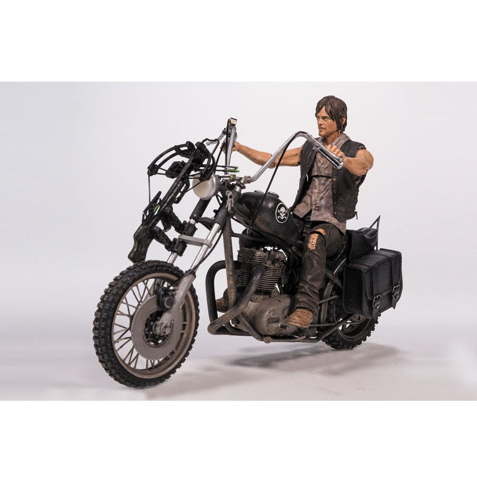 The Walking Dead Daryl Dixon with Chopper Action Figure | Zavvi UK