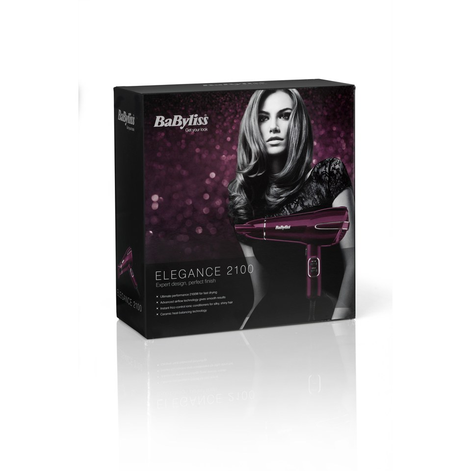 BaByliss Elegance 2100 Hair Dryer - Raspberry