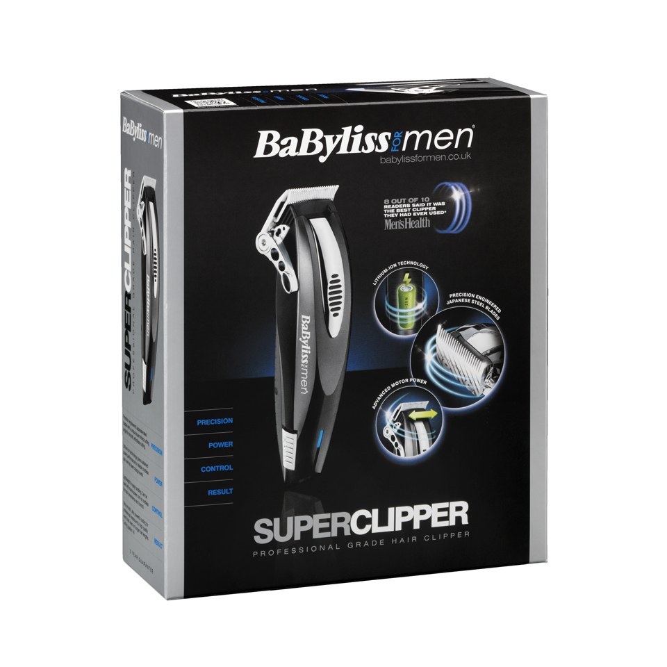 BaByliss For Men Super Clipper - Black/Silver