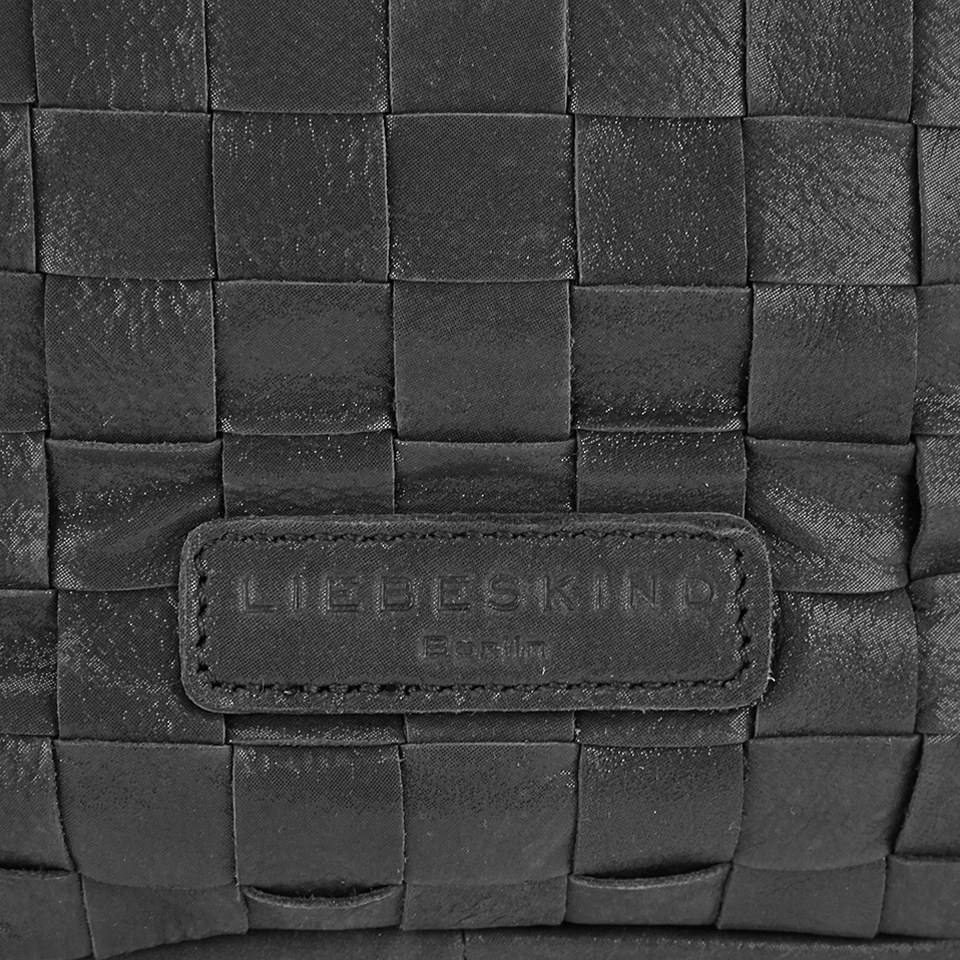Liebeskind Women's Vania Silky Suede Woven Slouch Bag - Black