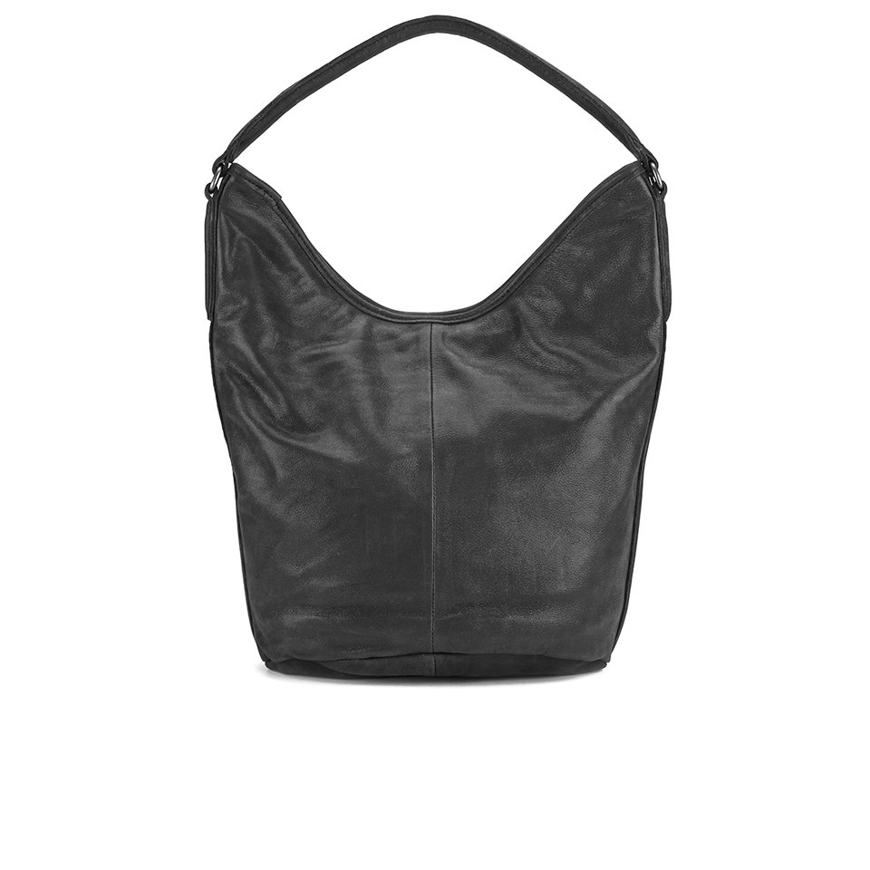 Liebeskind Women's Vania Silky Suede Woven Slouch Bag - Black
