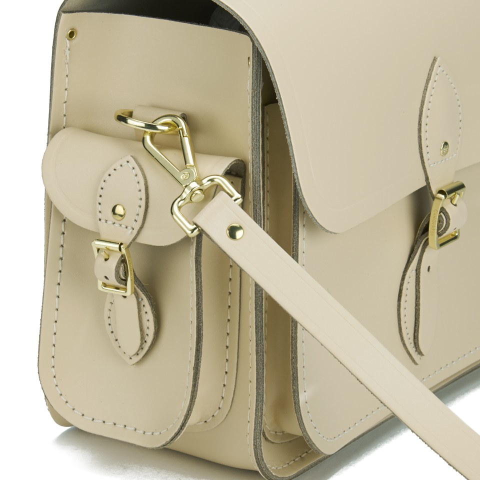 The Cambridge Satchel Company Large Traveller Bag with Side Pocket - Cream Crocus