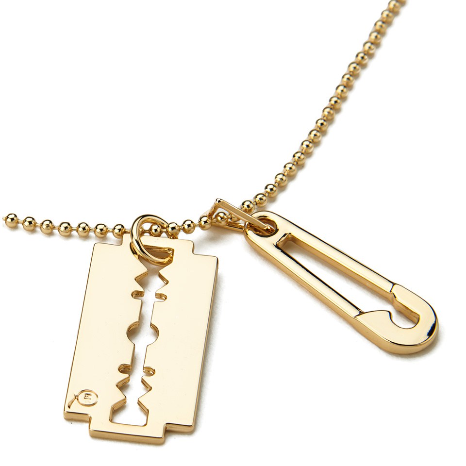 McQ Alexander McQueen Women s Razor Light Pendant Shiny Gold Coggles