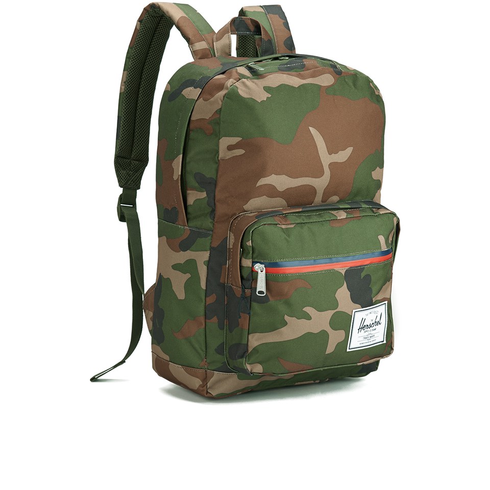 Herschel Supply Co.  Classics Pop Quiz Backpack - Woodland Camo/Navy & Red Zipper