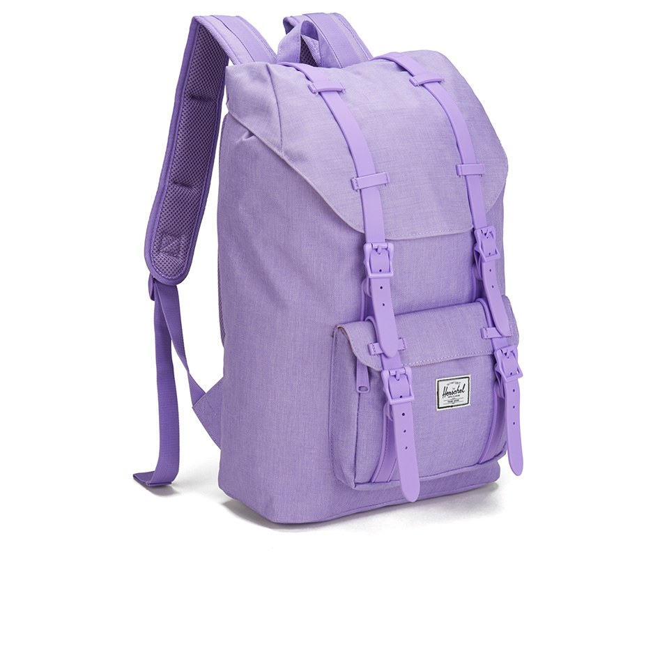 Herschel Supply Co.  Classics Little America Mid Volume Backpack - Electric Lilac Crosshatch Rubber