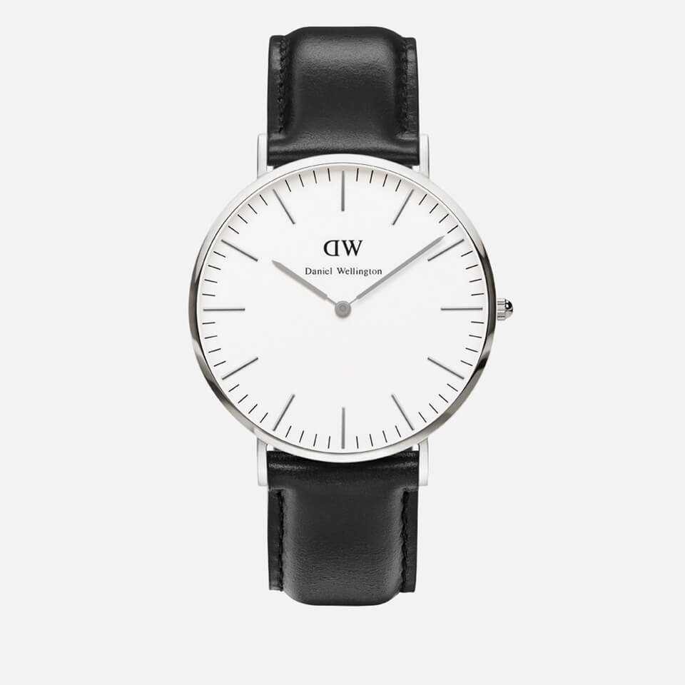 Daniel Wellington Men's Classic Sheffield Silver Watch - Black