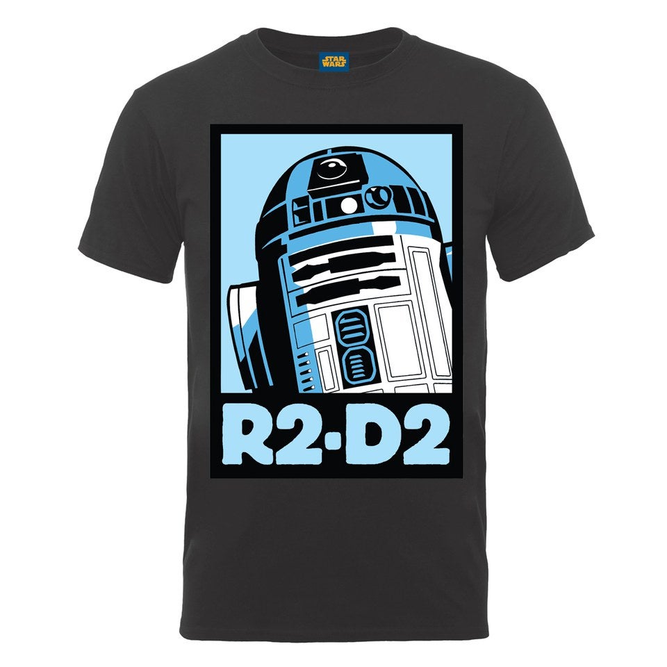 Star Wars Men's R2-D2 Poster T-Shirt - Heather Grey - S - Grey