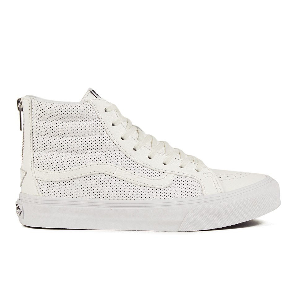 Vans Women s SK8 Hi Slim Zip Perforated Leather Hi Top Trainers