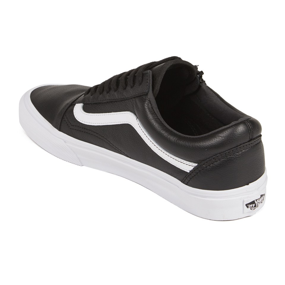 Vans Men s Old Skool Zip Premium Leather Trainers Black Coggles