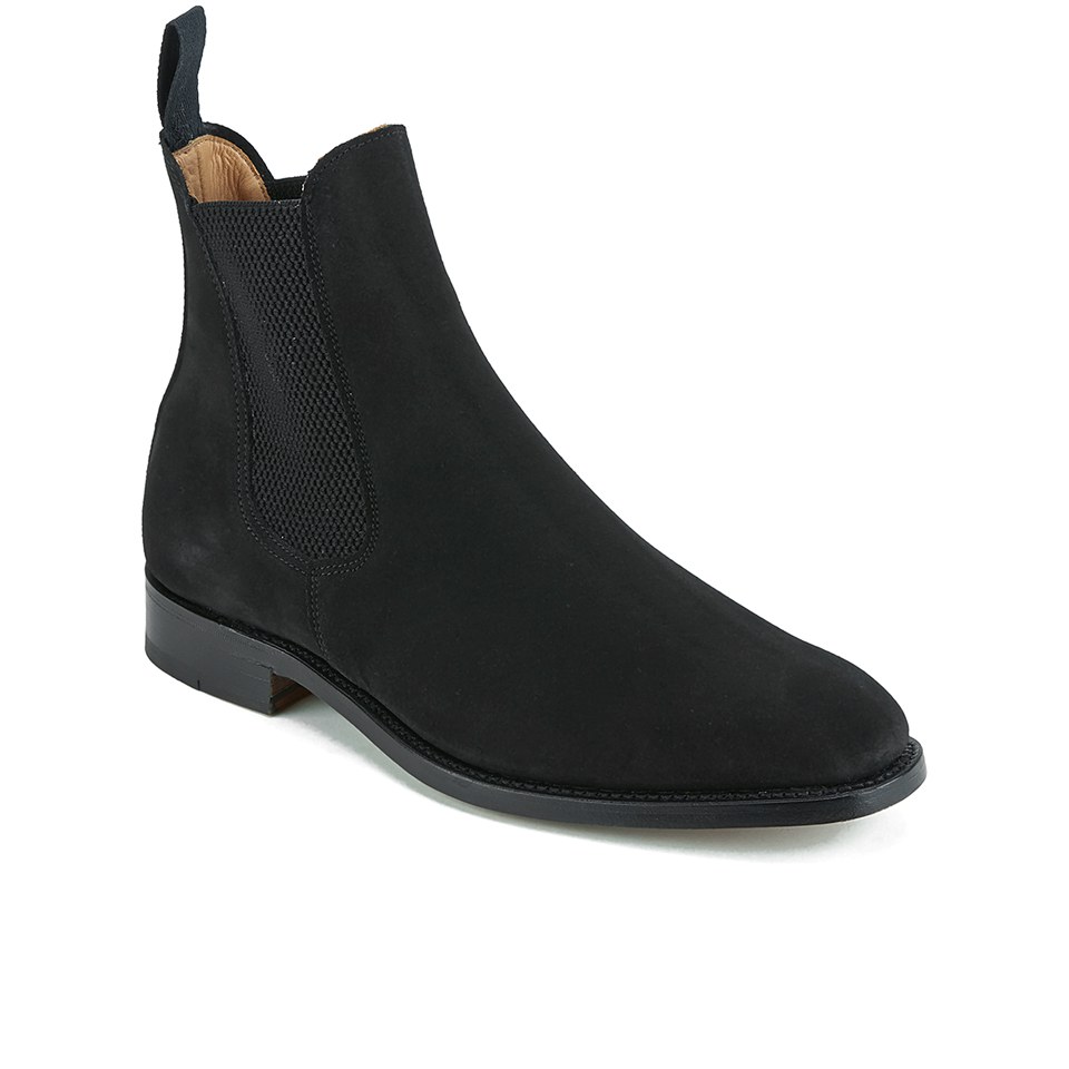 Sanders Men's Marylebone Suede Chelsea Boots Black FREE UK Delivery