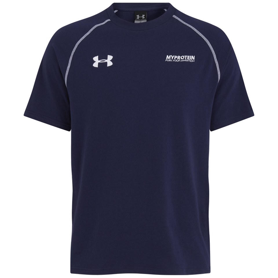 Myprotein Under Armour Escape Men's Charged Cotton T-Shirt, Navy